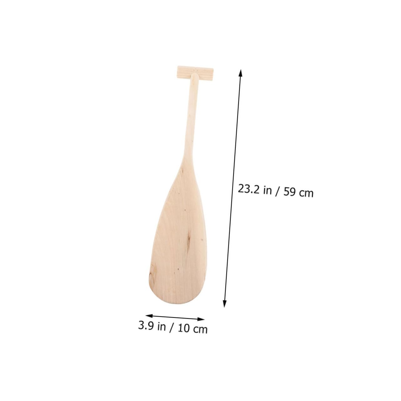 COOLHIYA Wooden Oar Paddle for Boating Sturdy Handheld Boat Paddle for Canoes and Floating Boards Durable Wood Oar for Nautical Activities and Craft Projects