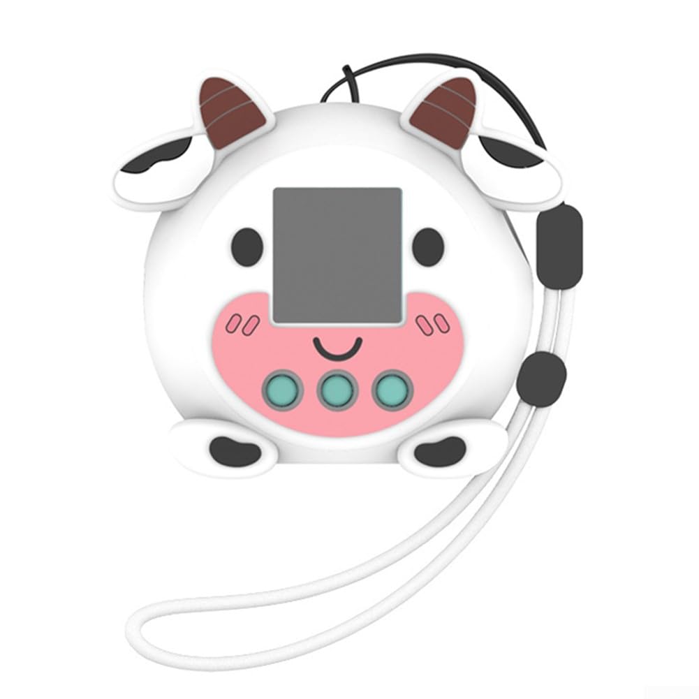 Besttoolifes Punirunes Coque de protection en silicone pour jouet numérique interactif - Doux au toucher - Avec cordon - Résistant aux rayures - Pour appareils électroniques des enfants - Blanc