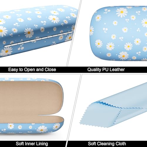 Image of Eyeglasses Case, Hard Shell Protective Case for Glasses, Unisex for Women Men