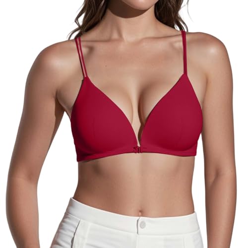 Soutien-gorge triangle gris sans armature taille S avec fines bretelles et dos nu