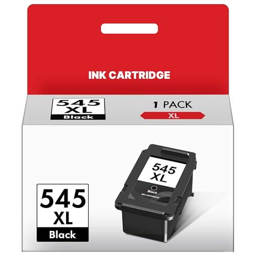 545 XL Schwarz Druckerpatronen Kompatibel für Canon 545XL PG545 PG-545 XL Patronen Schwarz für Canon Pixma TS3350 TS3150 TS3151 MX495 TS3450 TR4500 TR4550 TR4551 MG2550s MG2555s MG2950 (1 Schwarz)