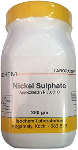 See full amazon price history chart for ISOCHEM Nickel Sulphate (250GM) ISOCHEM Nickel Sulphate (250GM) (B07R3K66PH) Amazon Price History, Amazon Price Tracker