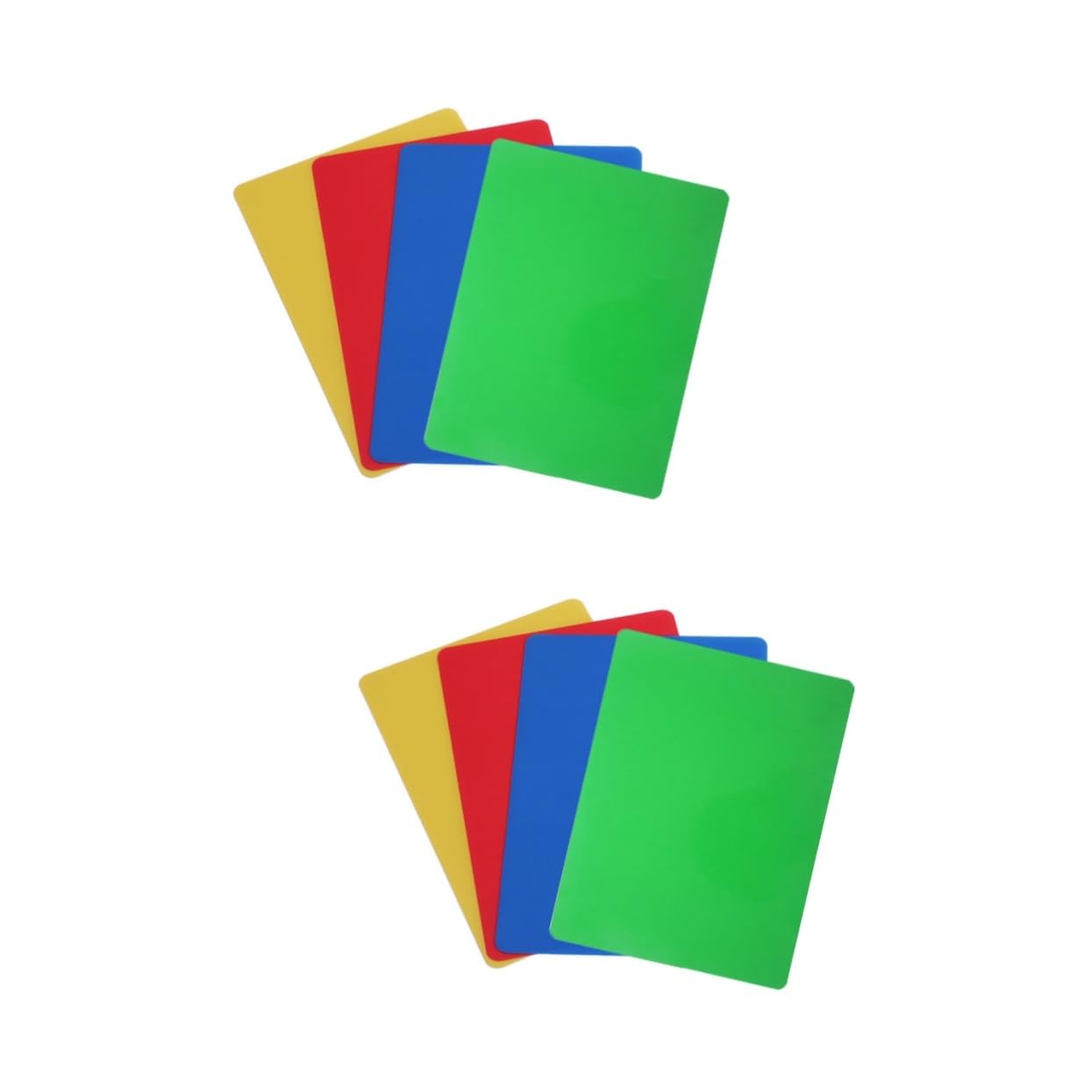 MOLUCKFU 2sets Polymer Clay Crafting Kids Handmade Base Board Smooth Surface 4pcs*2