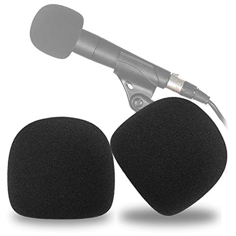 SUNMON SM57 Windscreen Cover - Perfect SM57-LC Mic Pop Filter Foam Cover Compatible with Shure SM-57 Cardioid Dynamic Instrument Microphone (2 PCS) Cover