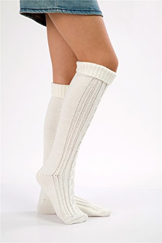 SherryDC Women's Cable Knit Long Boot Stocking Socks Knee High Winter Leg Warmers2