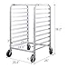 Giantex 10 Tier Aluminum Bakery Rack, Commercial Kitchen Bun Pan Sheet Pan Rack, Mobile Bakers Trolley with Storage Cooling Racks and Lockable Casters
