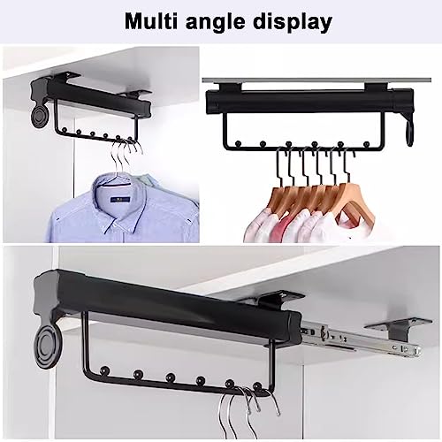 Barre de penderie réglable pour placards encombrés - Solution robuste sans perçage difficile