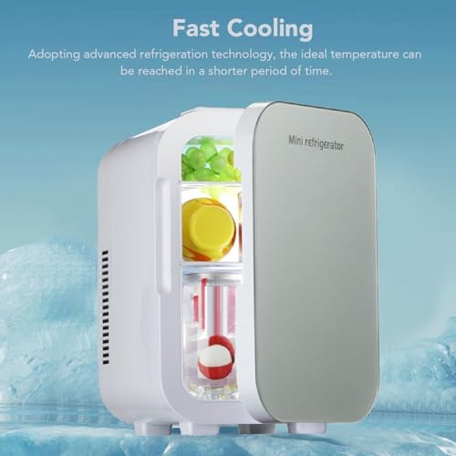 Pssopp Réfrigérateur de Petites Voitures, Refroidissement de Soins Portables à Refroidissement Rapide Fridge Food Storage Plus Refroidisseur pour le Camping de Voyage en Plein – Image 4