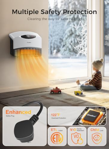 GiveBest 1500W Electric Wall Heater with WiFi & Remote Control - Image 4