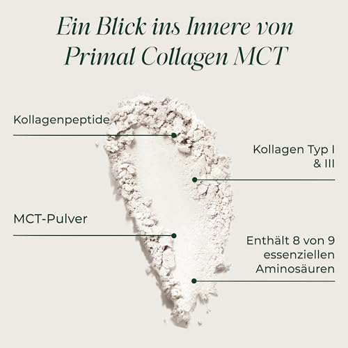 MCT Collagen Pulver von Primal Harvest - Bioaktives Premium Collagen Complex, nachhaltige Grasfütterung, Kollagen Hydrolysat, Geschmacksneutral, optimale Löslichkeit 3