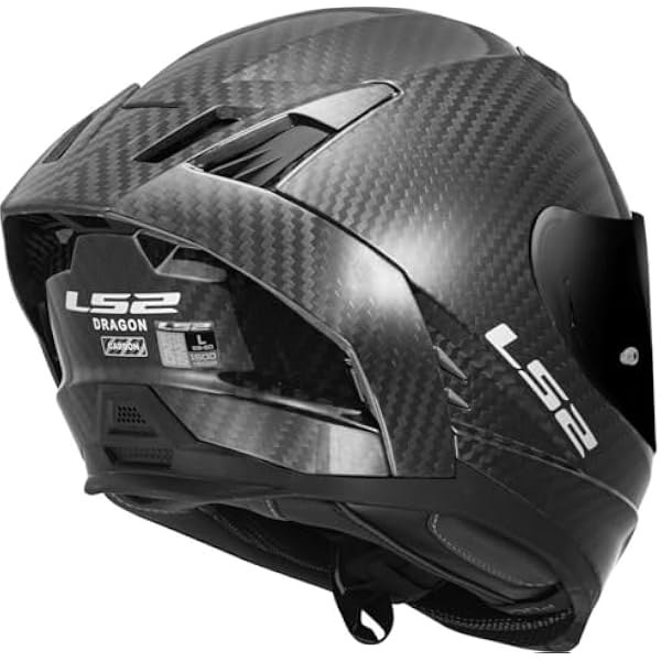 Шлем LS2 FF807 Dragon Carbon, матовый серый, L (59/60)