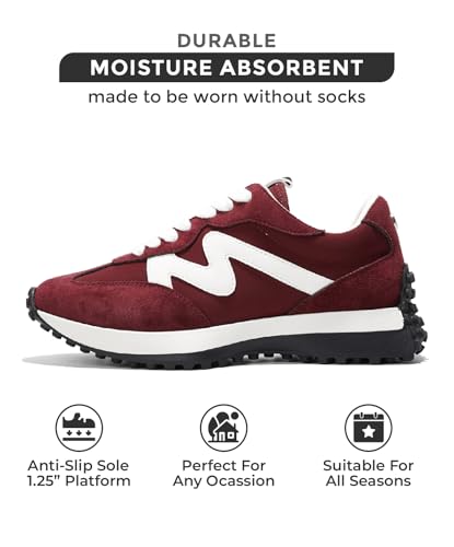 Project Cloud Trendy Sneakers for Women - Memory Foam and Non-Slip Comfortable Casual Ladies Shoes for Womens Fashion Sneakers - Lightweight Lace-up Shoes (Lecco)3