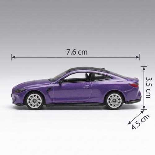 Image of Wizplex CCA Officially Licensed BMW M4 1:64 Scale Die Cast Metal Car - Collectible Alloy Sports Coupe with Openable Doors & Free-Rolling Wheels, Display Showpiece for Kids 3+