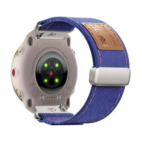 キャン布製 腕時計バンド 対応 Polar Vantage M3 用 交換用ストラップ 弾性ナイロン製 替えベルト 編組ストラップ 磁気バックル 換えベルト マグネットバンド コンパチブル Polar Vantage M3 クル付き スマートウォッチ 交換