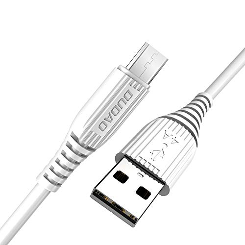 DUDAO Unbreakable Fast Charging Cable Or Micro USB Cable For Charging And Data Sync (1 Meter, White)