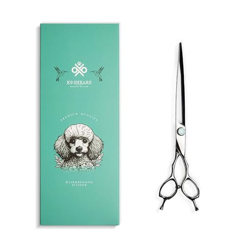 Image of 8 inch Dog Grooming Scissors｜VG10 Japanese Steel Professional Pet Grooming Shears for Cats & Dogs｜Clean Cut & Precise Trimming｜Lightweight Ergonomic Handcrafted Design｜K9 Shears