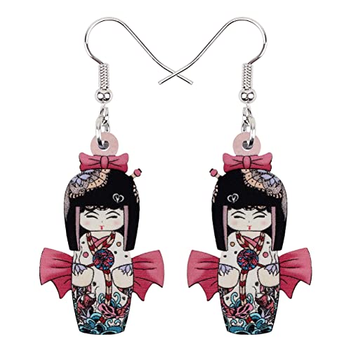 DUOWEI Pendientes acrílicos de anime de estilo japonés, estilo ki...