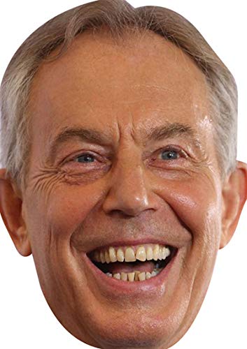 FoxyPrinting Tony Blair Prime Minister Uk Politician Celebrity Cardboard Party Face Mask Fancy Dress