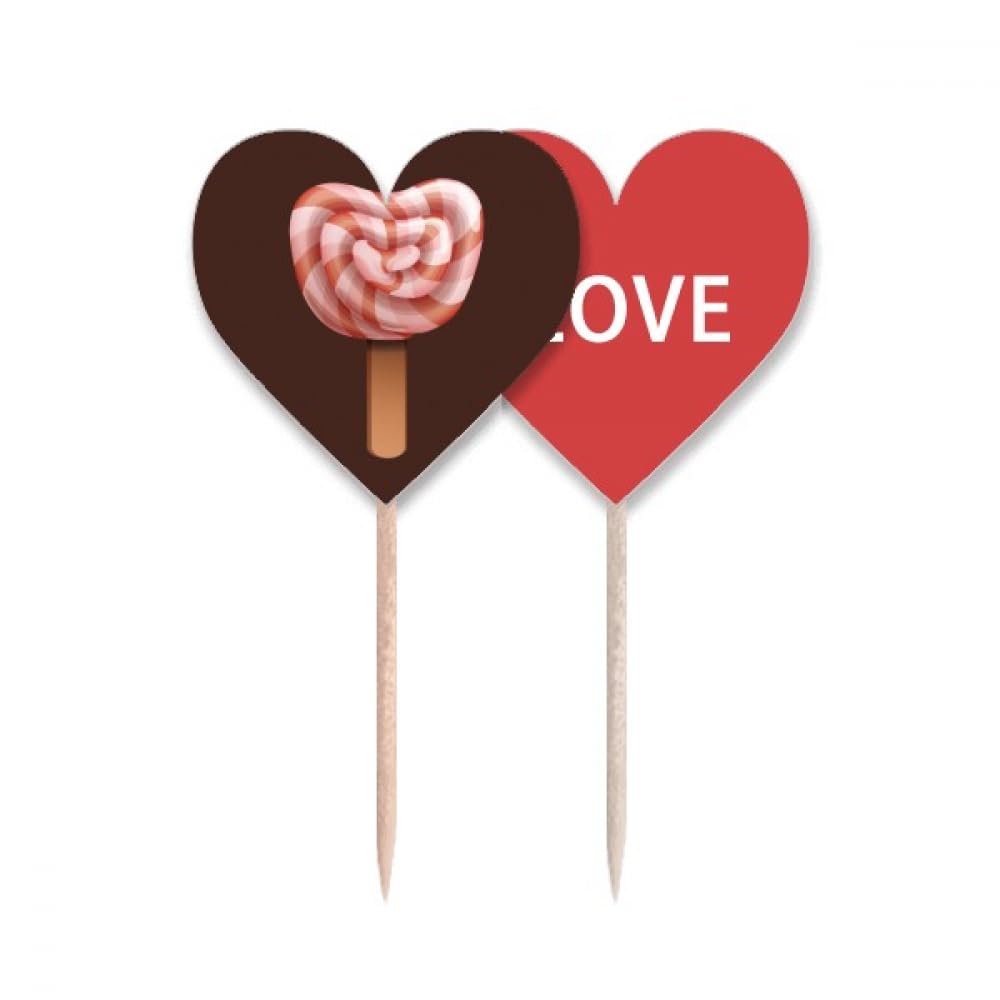 Drapeau Love Heart Cupcake Pick pour Sublimer Vos Tables d'Anniversaire