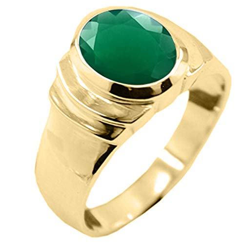 Image of 55Carat Choose Your Color Natural Birthstones 18 K Gold Plated Ring Bold Statement Jewellery Sizes 4-13
