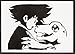 Póster Digimon Taichi Yagami y Agumon Grafiti Hecho a Mano - Handmade Street Art - Artwork
