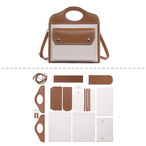 POPSEWING �|�P�b�g�n���h�o�b�O DIY �g�[�g�L�b�g ���̎q�p�A��l�p ���U�[���H�L�b�g�A�V�����_�[�o�b�O�p�D���L�b�g�t�� DIY �o�b�O�L�b�g�A�p�[�\�i���C�Y���ꂽ�M�t�g�p DIY ���z���U�[�L�b�g (DIY �L�b�g)