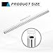 uxcell 304 Stainless Steel Tube, 6mm ID 12mm OD 305mm Length Round Seamless Straight Steel Metal Capillary Pipe Tubing for Industry DIY Projects