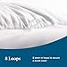LUCID Alternative Comforter - Hypoallergenic - Down Alternative - Heavy Warmth - 400 GSM - Ultra Soft - 8 Duvet Loops - Machine Washable - Queen