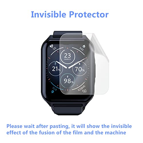 Aemus 3 Pack Compatible For Motorola Moto Watch 70 Smartwatch Screen Protector Flexible Full Coverage Clear Tpu Film #TOP5