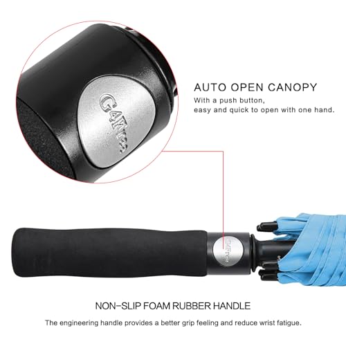 Image of G4Free 47 /54 /62 /68 Inch Automatic Open Golf Umbrella Oversize Extra Large Double Canopy Vented Windproof Waterproof Stick Umbrellas