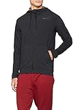 Nike Men's Dri-Fit Zip Up Training Hoodie-Carbon Heather-Small