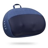 【2025新設計】腰枕 クッション Hoxhyon 敬老の日 USB充電式 腰・背中・首・肩・太もも・ふくらはぎ 一台多役 寝ながら使える ピロー コードレス 双方向回転 3段階強度調節 温熱機能 静音 タイマー付き 誕生日 母の日 父の日 記念日 クリスマス 新年 プレゼント 家庭用 職場用 車用 男女兼用 ブルー