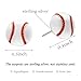 SmileBelle Sterling Silver Baseball Earrings for Women, Baseball Mom Easter Basket Stuffers Hypoallergenic Sport Stud for Fans Lovers as Softball Senior Night Stuffer Accessories Gifts