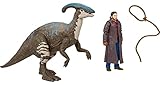 Jurassic World Dominion Human & Dino Pack Cowboy Owen & Juvenile Parasaurolophus, Authentic Action Figures, Movable Joints, Ages 4 Year & Up
