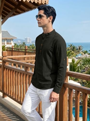 Image of ROYALSCOUT Men's Cotton Blend Full Sleeve Kurta Shirts Pack of 1 Designed for Festive Moments, Cultural Functions, or Casual Gatherings