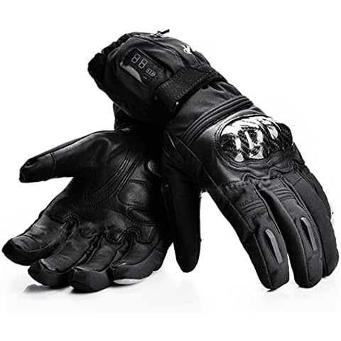 AIMAISEN Heated Motorcycle Gloves Rechargeable Electric Thermal Hand Warmer 7.4V 2200MAH Heat Cycling Gloves For Men& Women For Winter Outdoor Skiing Biking Hunting Fishing (M) Cover
