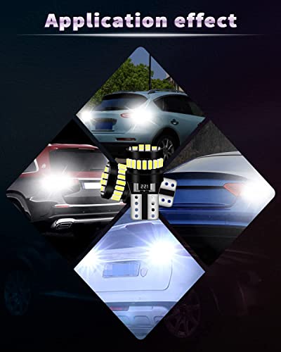 DEFVNSY - Confezione da 10-6000K Bianco T10 194