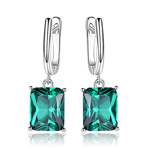 Boucles d'oreilles émeraude femme pour mariage fiançailles et bijoux de cérémonie