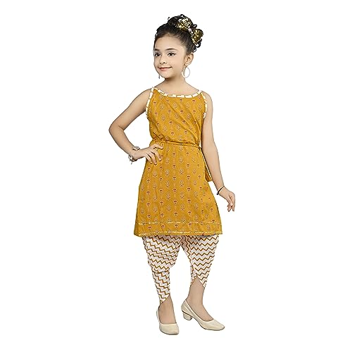 Image of Blushup Girls Kids Kurti and Dhoti Set