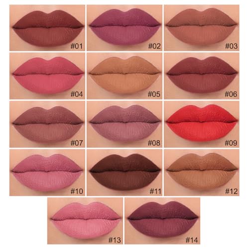 Image of evpct Longwear Liquid Lip Liner Stain Marker Pen Long Lasting Waterproof, Mauve Red Matte Semi Permanent 24 Hour Lip Liner and Lipstick Combo, Korean Color Stay Lipliner All Day, Lips Stain peel off