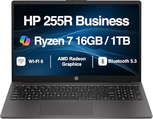 Image of HP 255R G10 Business Laptop 2026, 15.6 inch FHD Display