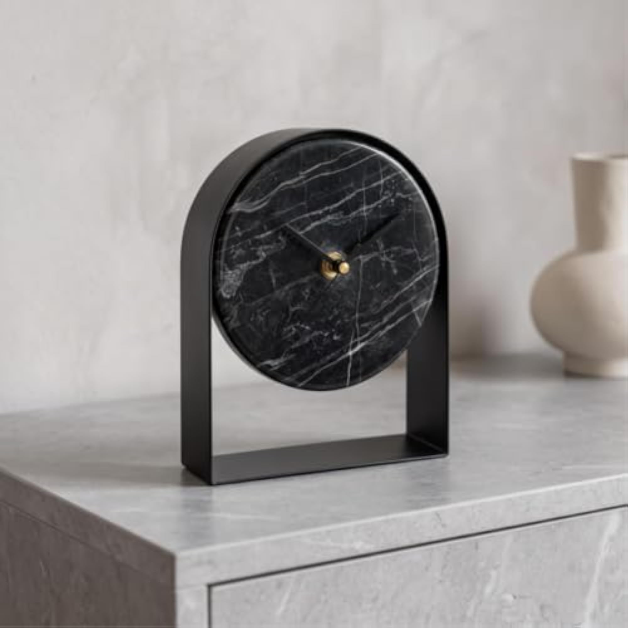 Minimalist Tabletop Clock with Arch Frame