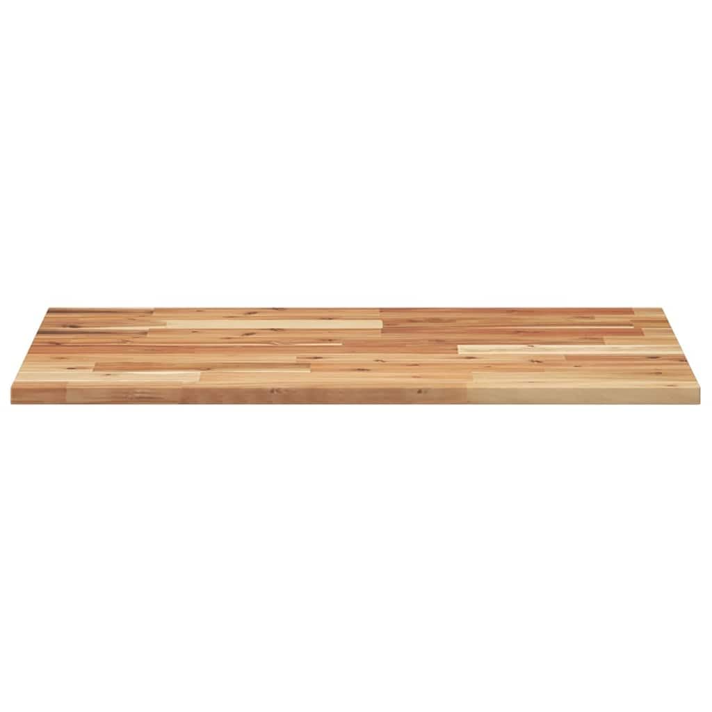 Piano da scrivania in legno di acacia, 60 x 50 x 2 cm, con rivestimento a olio, stabile piano da tavolo per ufficio e postazione di lavoro, accessorio da scrivania versatile