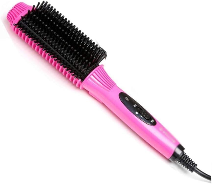 Cepillo eléctrico para el cabello, peine alisador anti-quemaduras, peine alisador caliente, alisador de cabello miniatura 1