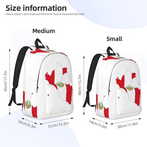 Sac à dos ordinateur voyage EdWal avec protection PC et motif Pérou - 4