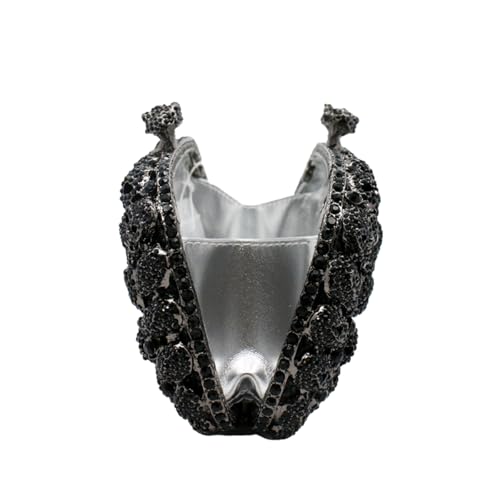 Image of DJBM Glitter Skulls Rhinestone Purse Women's Clutch Handbags Crystal Evening Bags Diamond Evening Clutches for Party Prom