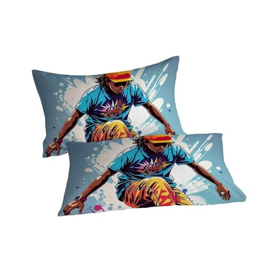 Skateboard housse de couette King parure de lit 220x240 avec 2 taies - 7