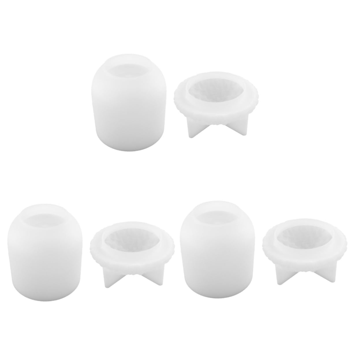 Moule silicone pour jarre de rangement résine époxy SHINEOFI (3 pièces)