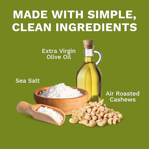 Image of Karma Nuts Olive Oil & Sea Salt Whole Cashews (7 oz, Pack of 1) - Roasted Cashews, Healthy Snacks for Adults - Gluten Free Vegan Snacks, Non GMO - Flavored Nuts, Low Carb Snack