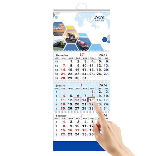 Calendario de pared 2026 ideal para decorar el dormitorio y organizar el estudio 2